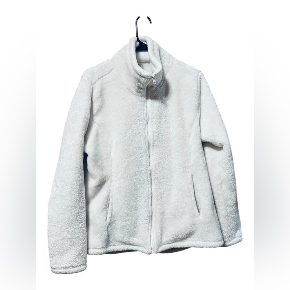 Serra Off-White Full Zip Fleece Jacket – Medium - Picture 2 of 6